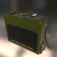 Military Inspired Portable Radio electronic, equipment, substancepainter, substance, game, gameart, military, radio, gameready