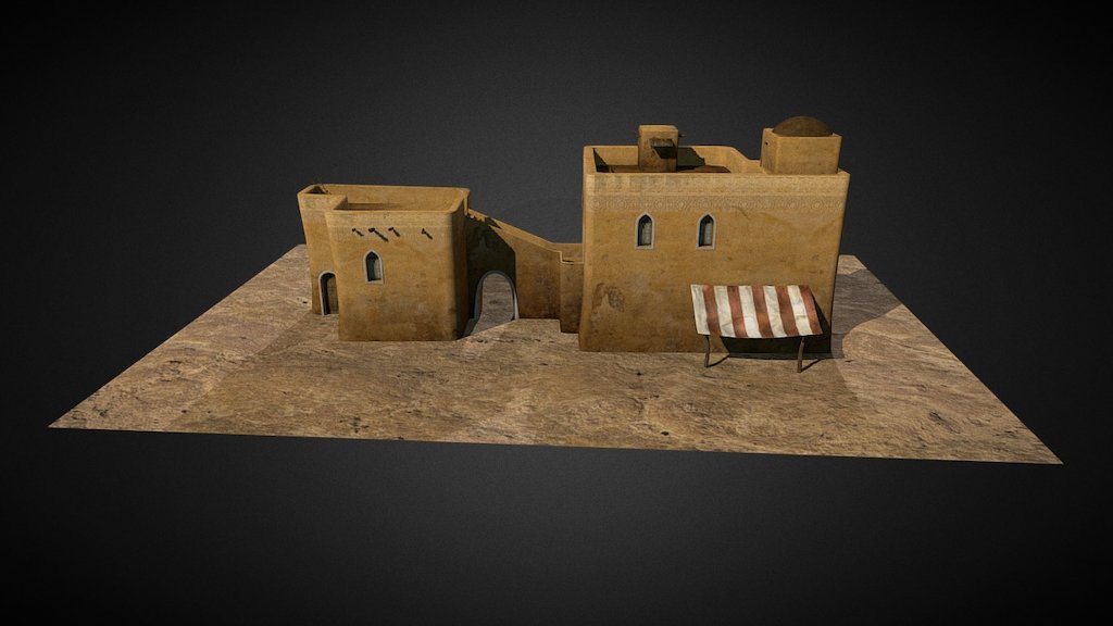 Casa oriental/Oriental house - 3D model by VIRTUAL BIBLICAL MUSEUM (@nycspain) 3d model
