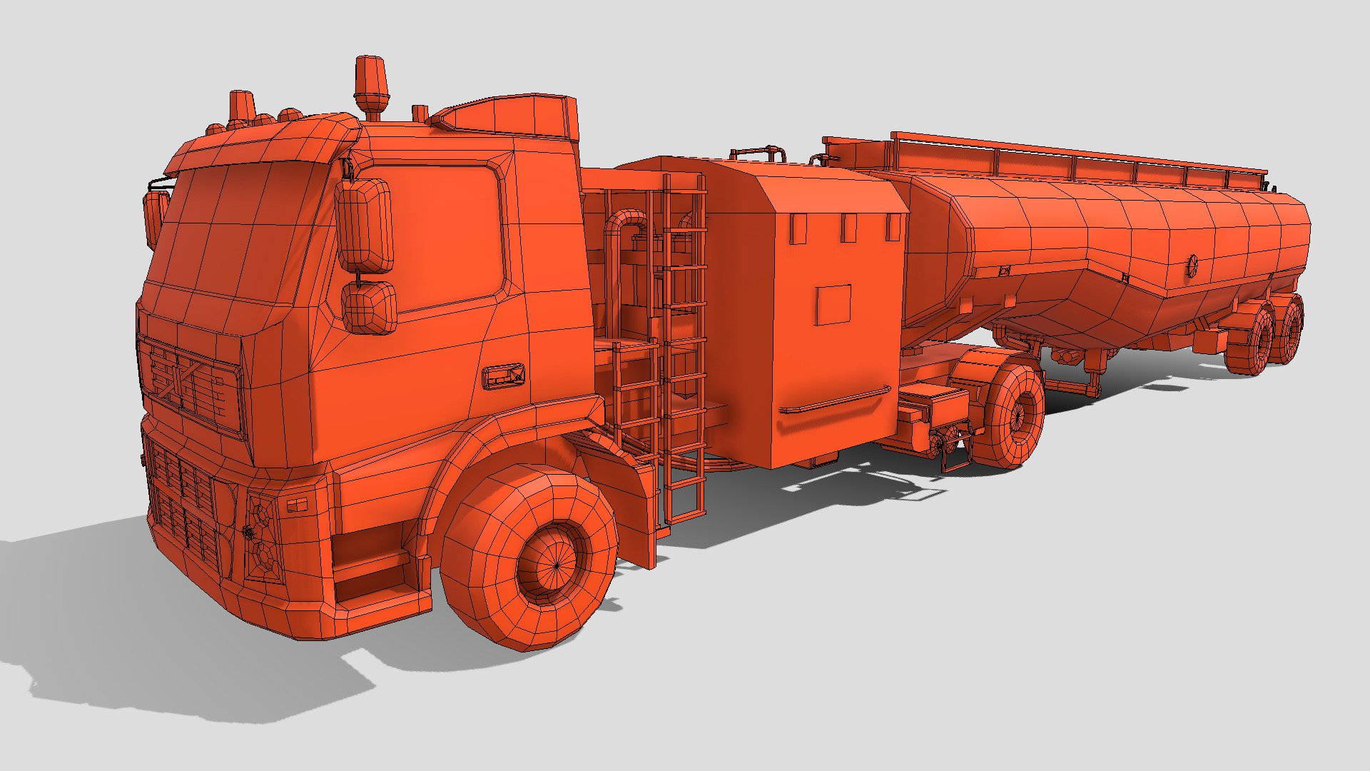 Airfield tanker tza 60 - Buy Royalty Free 3D model by paperscan 3d model