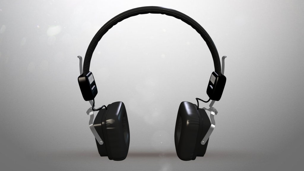 KitSound Bluetooth Wireless Clash Evolution On-Ear Headphones with In-Line Microphone - Black - Clash Evo FINAL - 3D model by Cristian Craciun (@thauma) 3d model