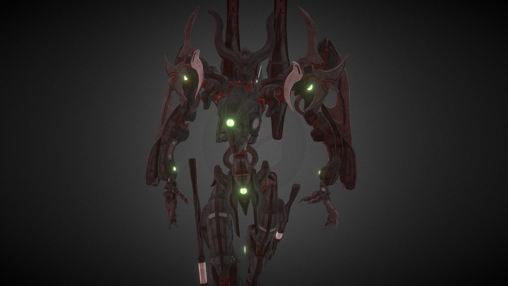 A mech created by a mysterious race of beings, far more advanced than anything ever before seen 3d model