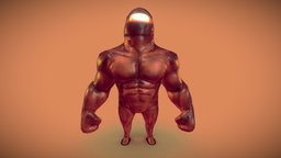 👾👾 LOWPOLY MONSTER ENEMY AMONG US BOSS orange, muscle, muscles, creepy, rig, enemy, among, charactermodel, muscled, character, game, man, gameasset, characters, creature, monster, characterdesign, rigged, guy, amongus, amonguscharacter, amongus3d, enemy-monster