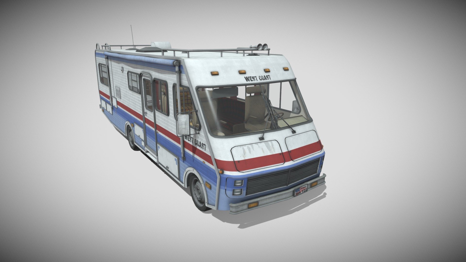 80's style motorhome with full interior.

Feel free to check out my website for further details and purchase options. https://polycrane.wixsite.com/polycrane - 80's Motorhome - 3D model by PolyCrane 3d model