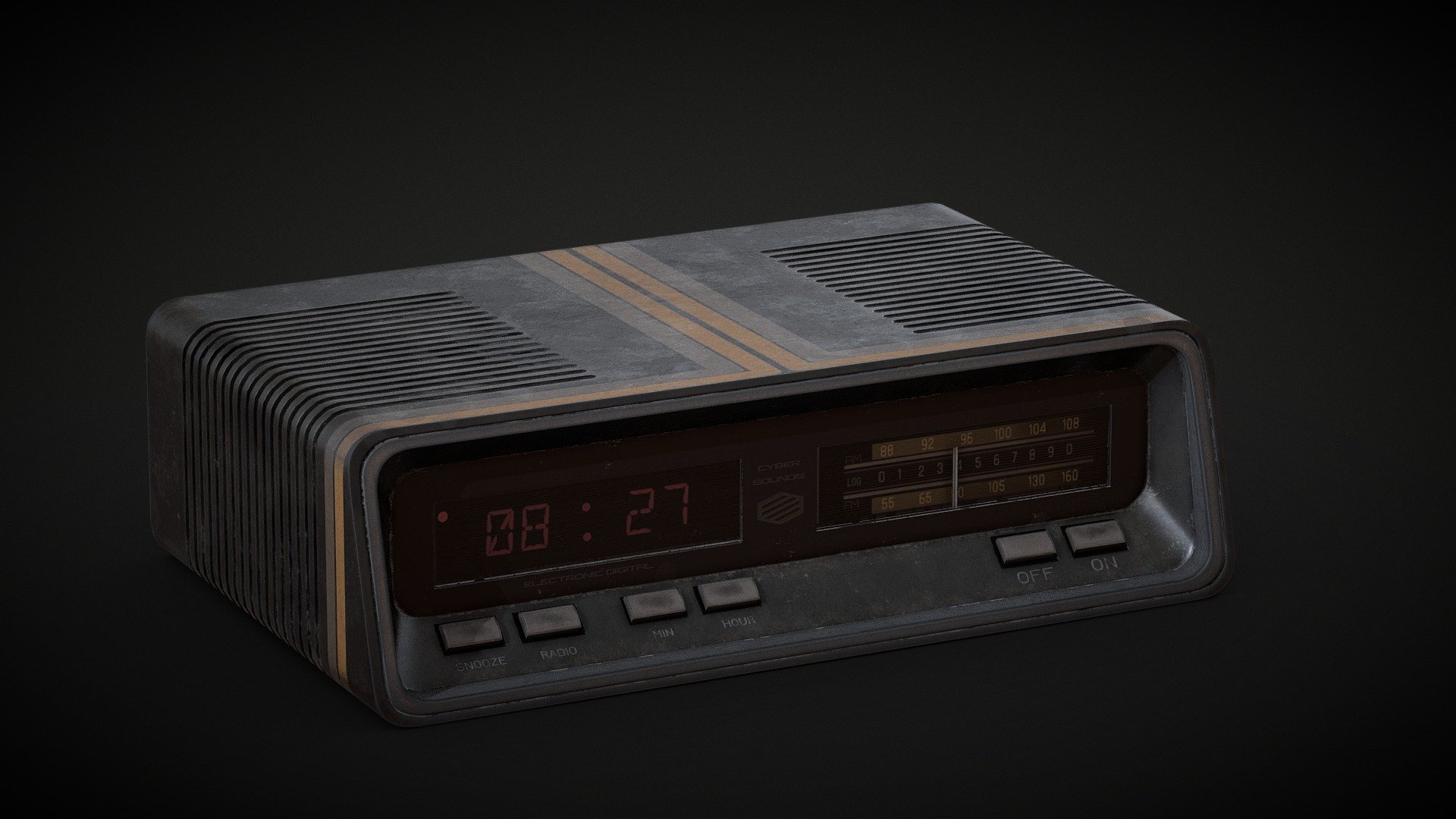 Game ready low poly 80s style alarm clock - 80s Alarm Clock - Buy Royalty Free 3D model by Tom Seddon (@bloodmeat08) 3d model