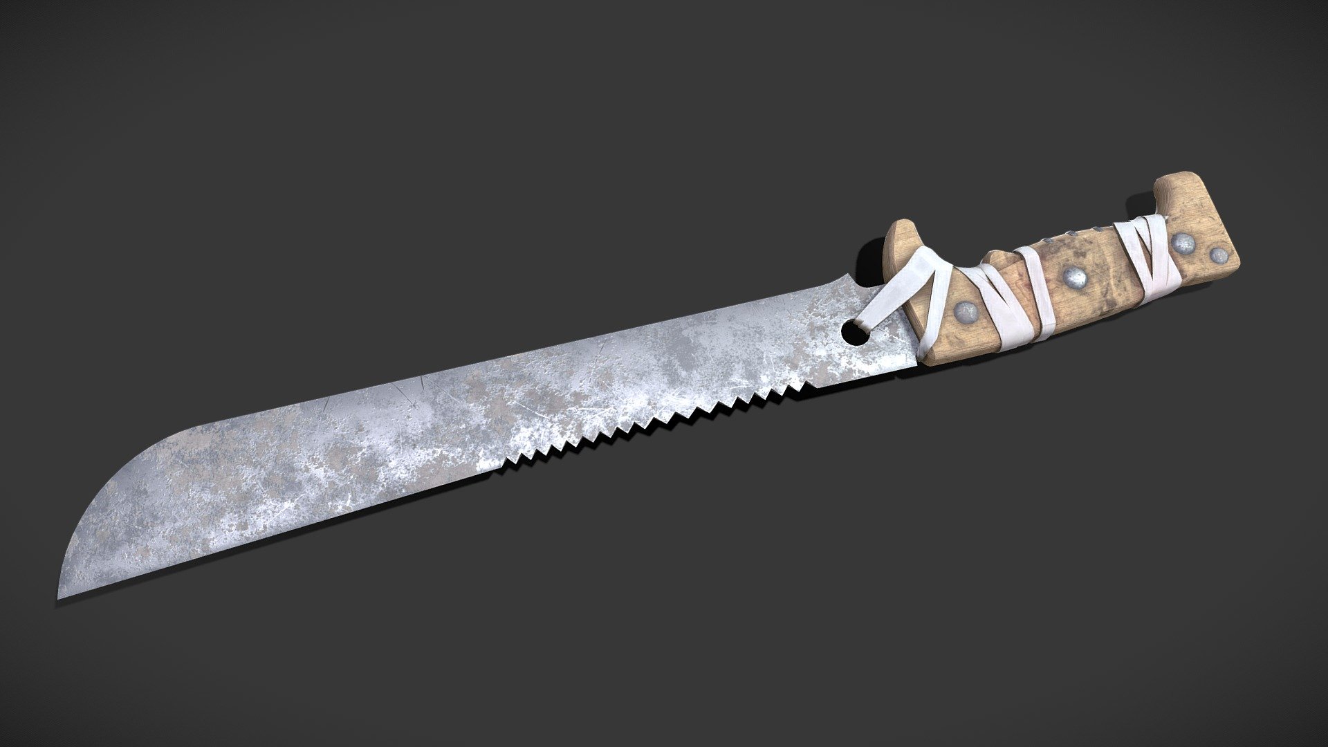 Machete




-Low-poly ready to use in Games, AR/VR (2979 Tris)

-Created in 3ds MAX 2018 no plugins used.

-Textures are in PNG format 2048x2048 PBR metalness 1 set.

-Files unit: Centimeters

-Available formats: MAX 2018 and 2015, OBJ, MTL, FBX, .tbscene.

-If you need any other file format you can always request it.

-All formats include materials and textures.
 - Machete - Buy Royalty Free 3D model by MaX3Dd 3d model