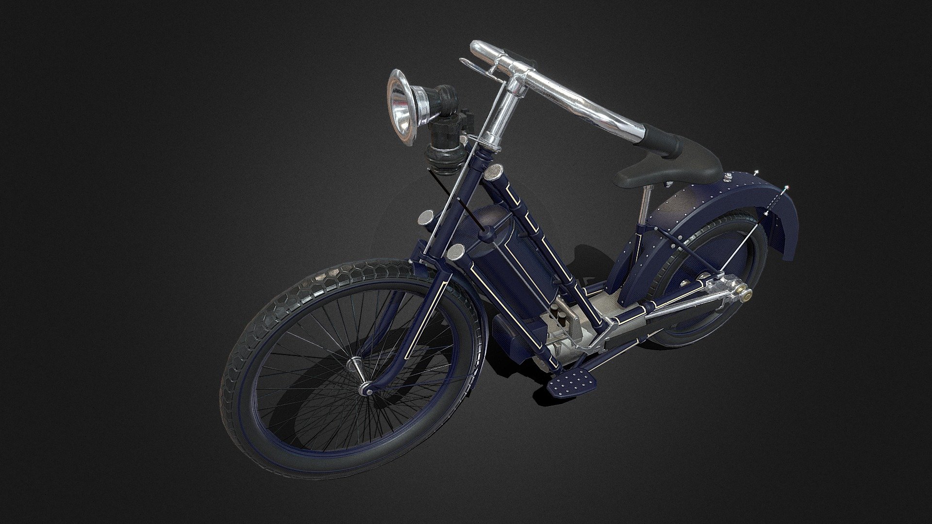 Antique Hildebrand &amp; Wolfmüller Bike - Low Poly - the world's first production motorcycle.

This is a High Quality asset using PBR materials.

Formats included are .blend, .obj, .fbx.

This asset uses PBR Metallic - Roughness workflow.

Mirrored UVs are used to increase texture resolution.

Technical details: All textures use the lossless .png and .tga file formats to keep quality and reduce file size.

Baked Textures include - Ambient Occlusion, ID map, Curvature.

Texture resolution - 2048: - Antique Hildebrand & Wolfmüller Bike - Low Poly - Buy Royalty Free 3D model by svg3d 3d model