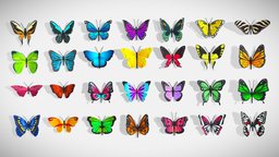 Butterfly Pack (Low Poly) 3dart, butterfly, butterflies, lowpolyart, 3dvisualization, lowpolynature, lowpolygraphics, lowpolyanimation, lowpolystyle, lowpoly, 3dmodel, sketchfab, lowpolyanimals, lowpolyprojects, lowpolydesign, nature3d, lowpolyobjects, lowpolycharacters, lowpolyrendering, lowpolyinspiration, lowpolycreatures, lowpolytextures, lowpolygeometry, butterflypack, lowpolybutterflies, insectmodels, lowpolyinsects, butterflycollection, lowpolyconcept