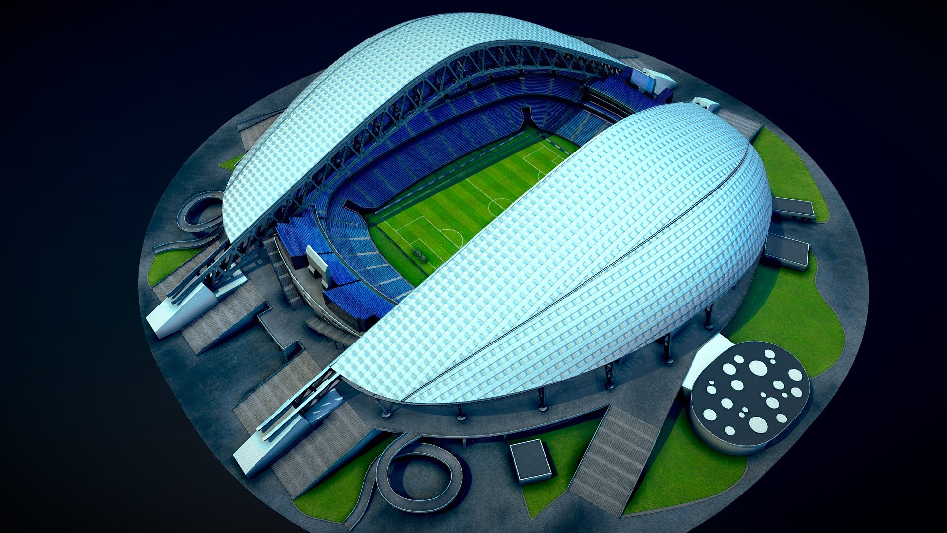 Stadium Fisht Sochi
vk.com/korneyn - Stadium Fisht Sochi - 3D model by Korneev Nikita Kirillovich (@nikitakorneev89) 3d model