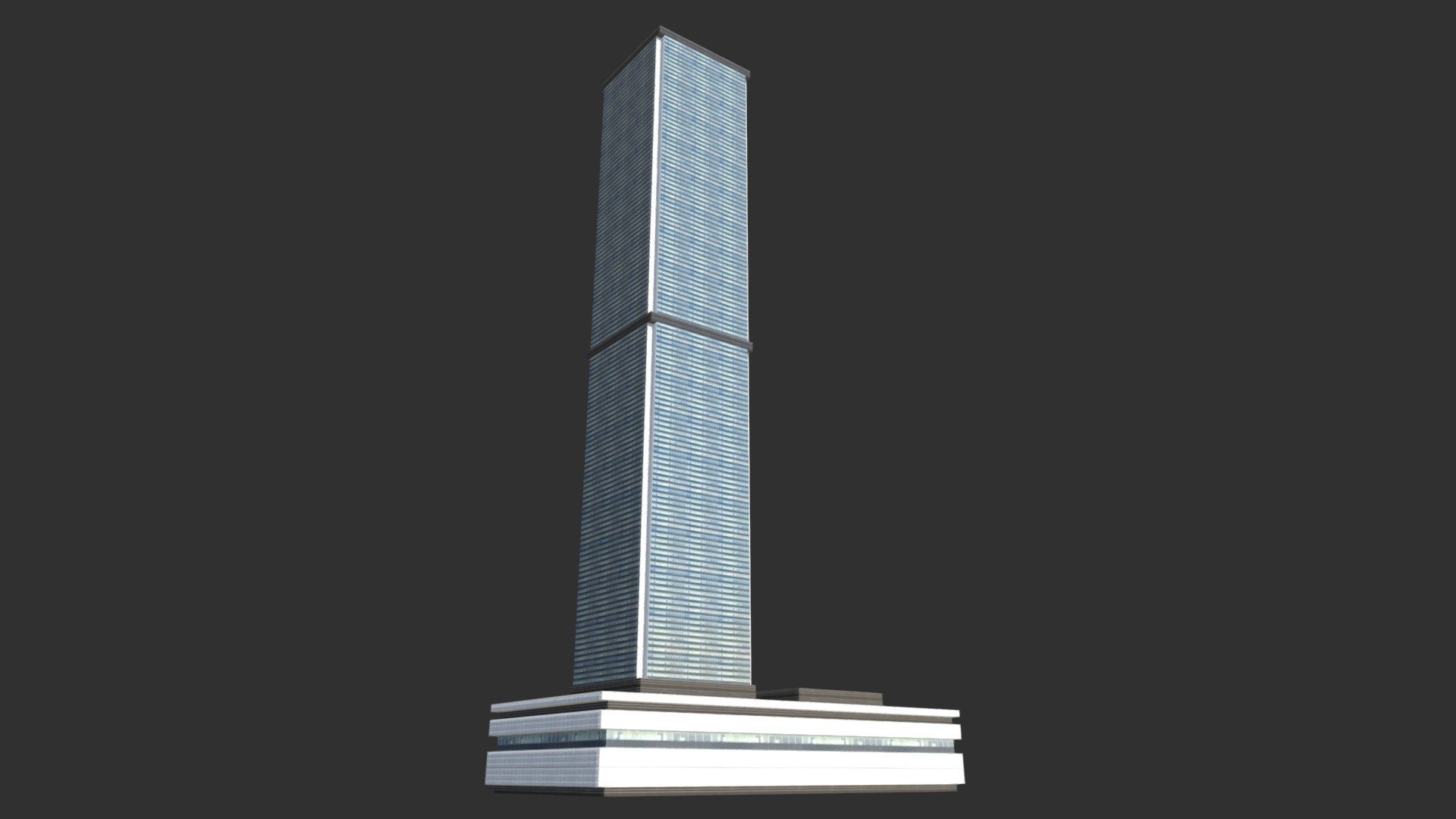 Low Poly 3d Model - Skyscraper - Buy Royalty Free 3D model by danielmikulik 3d model