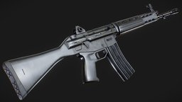 豊和工業 89式5.56mm小銃 / Howa Type 89 rifle, army, realistic, howa, substancepainter, weapon, blender, gun, jsdf