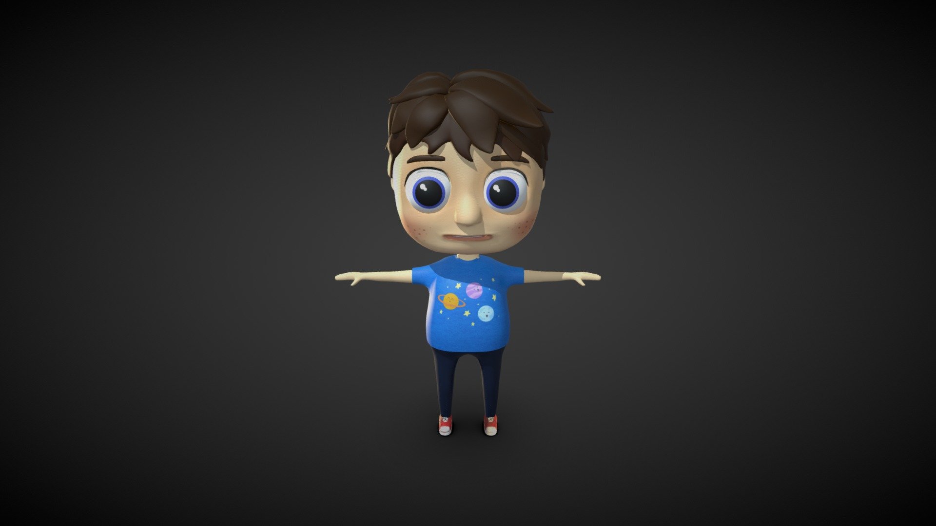 Cartoon Boy - 3D model by Pelin 3d model