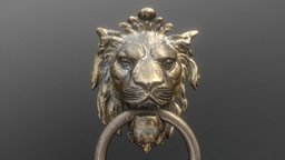 Lion door knocker