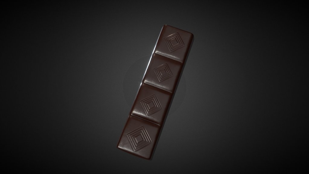 Second version of my chocolate bar smiley - Chocolate bar - 3D model by Jakub Kusik (@kusikjakub) 3d model