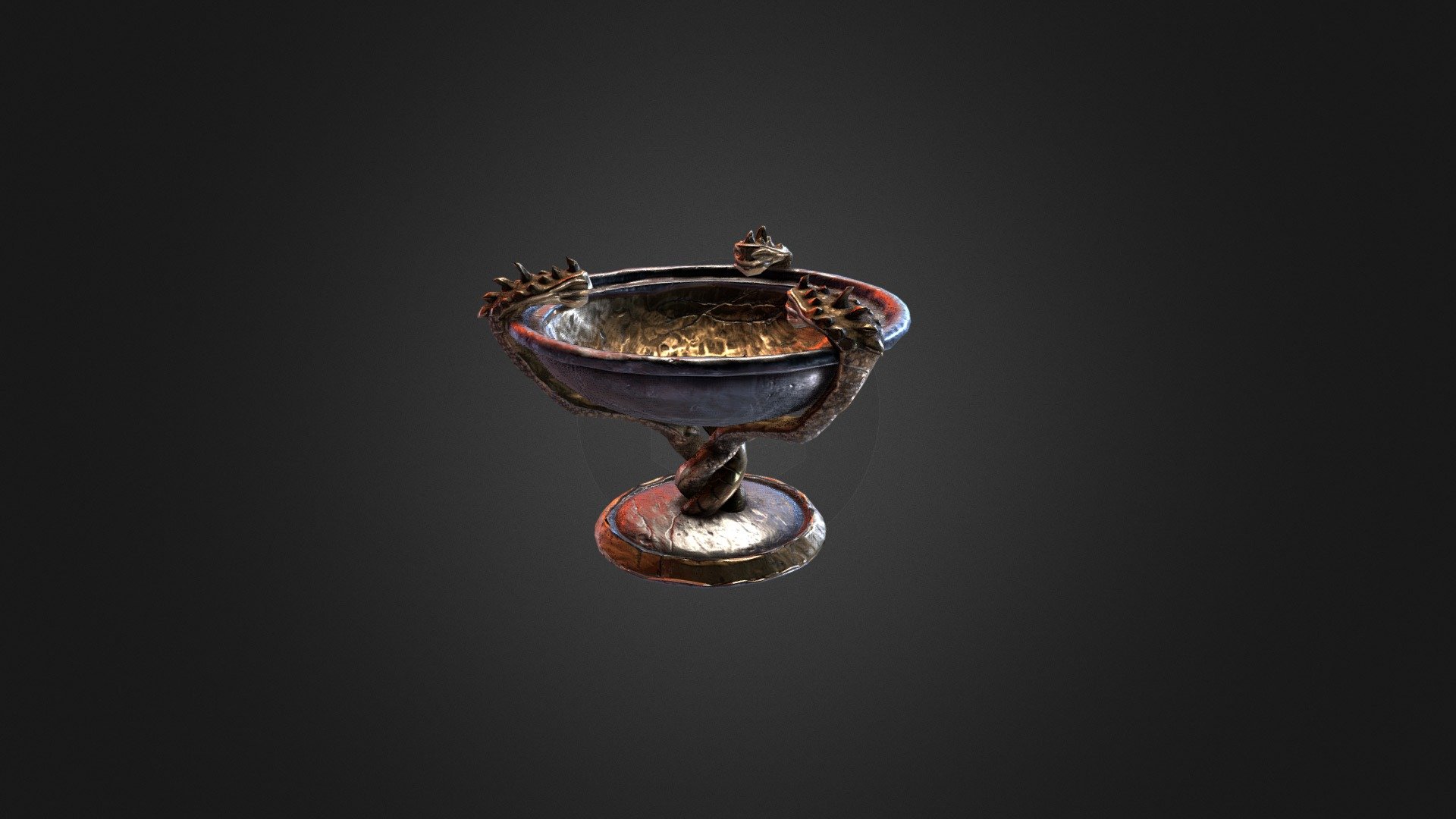 One little asset for one little game - Brazier Snake - 3D model by fly4xy (@4xy) 3d model