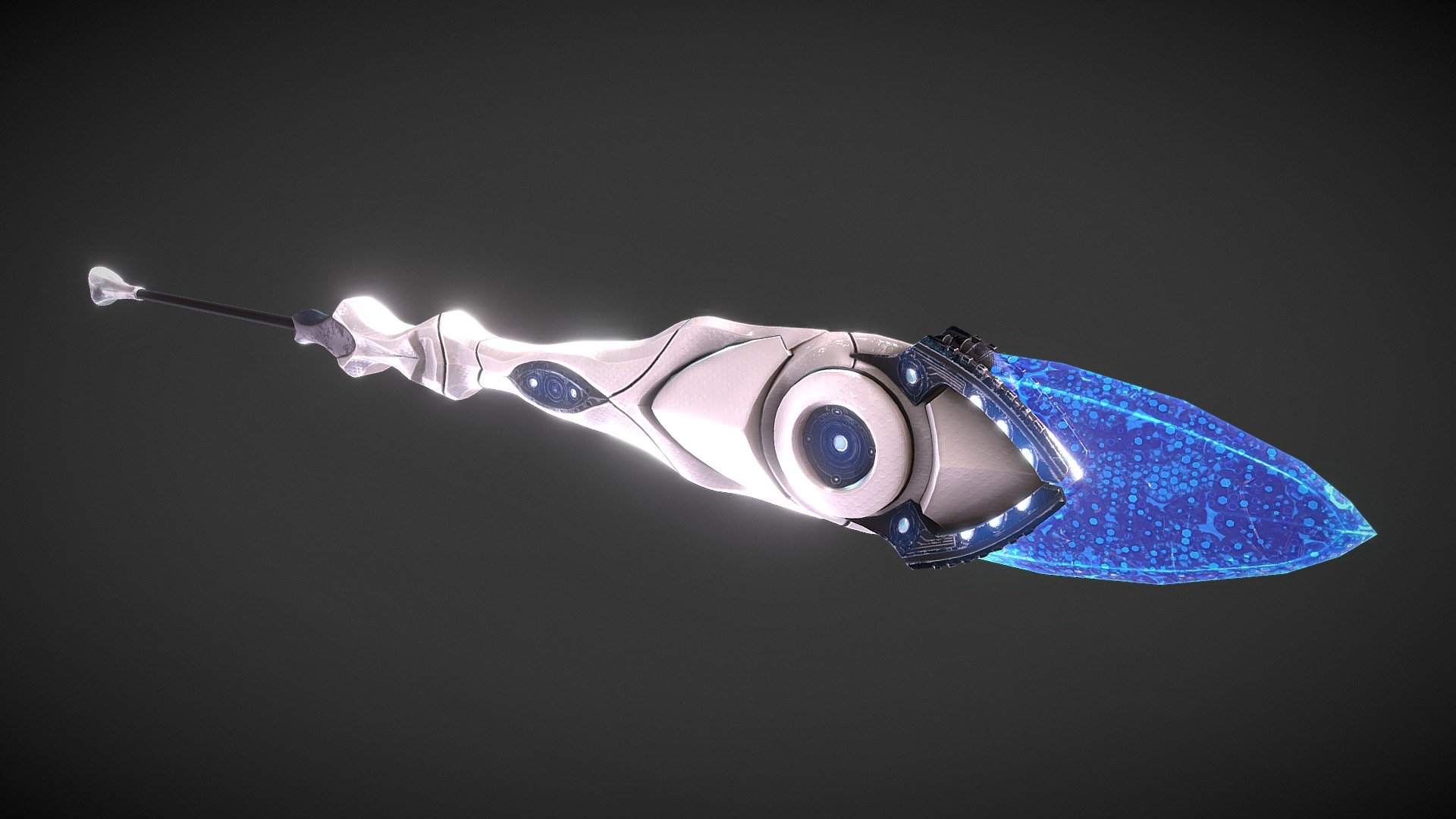Another part of the SciFi weapon series I’m working on. This dagger has the same specifications as the other weapons in the set and can be used in games or other realtime projects. Full PBR texture set included 3d model