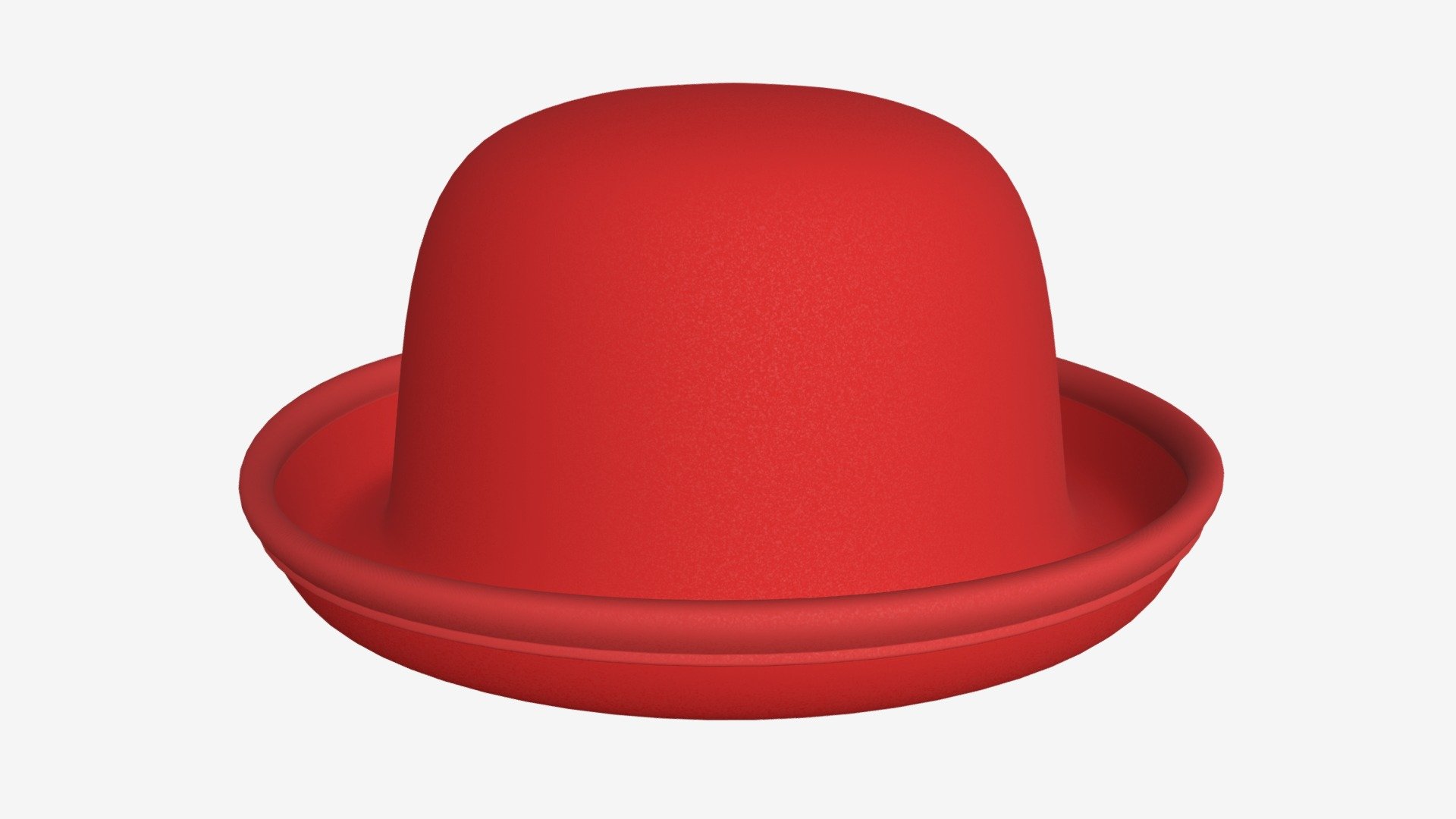 Red bowler hat - Buy Royalty Free 3D model by HQ3DMOD (@AivisAstics) 3d model