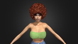 Ice Spice Munch 3D Model Blender zip, music, textures, artist, celebrity, munch, fortnite, render, blender, uefn, icespice