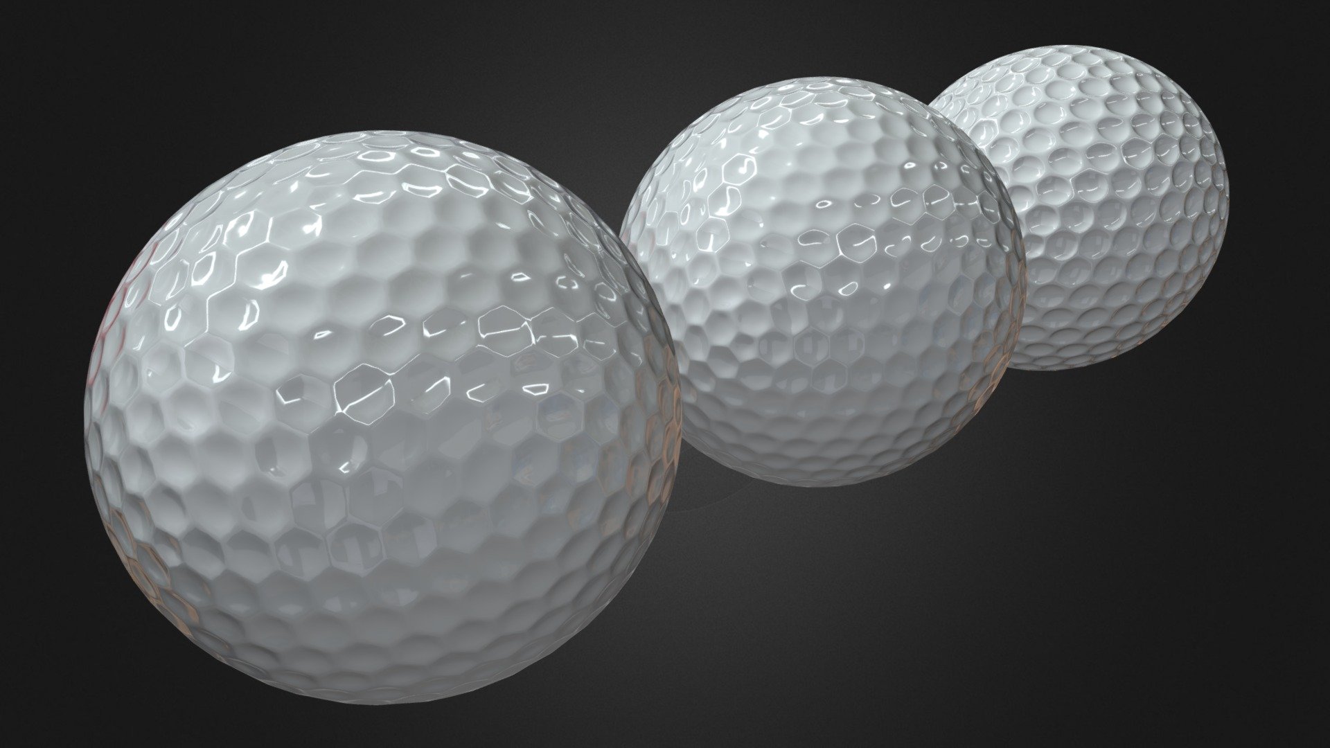 A few golf balls made with different Modifiers in 3ds Max
NURMS Subdivision, Meshsmooth and Turbosmooth

Software: 3ds Max 20 - Golf Ball Variants - Download Free 3D model by Kafu Design (@kufatschgu) 3d model