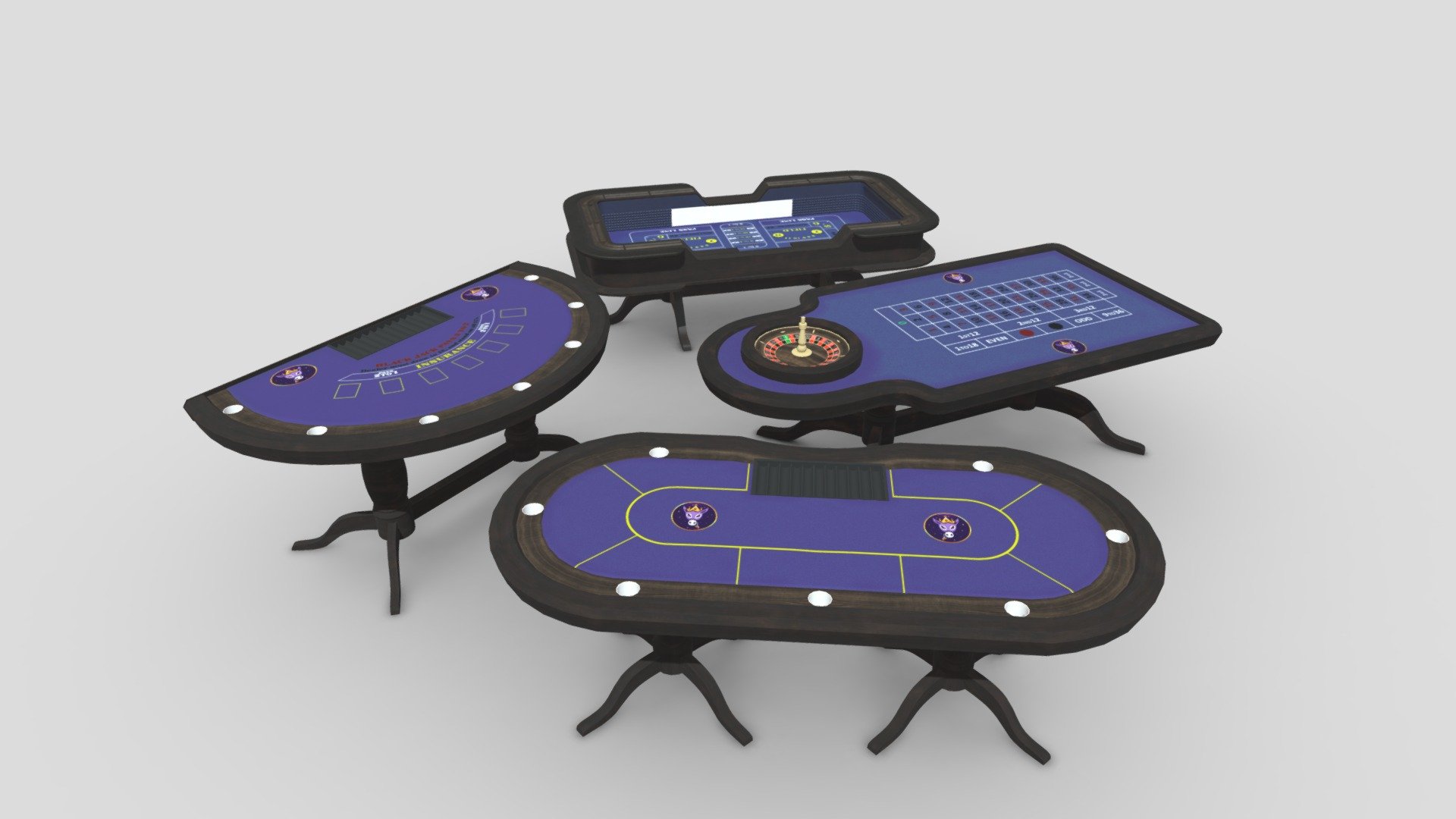 Custom Poker Tables! - Custom Poker Tables! - 3D model by Tipping Toast Media (@tippingtoast) 3d model