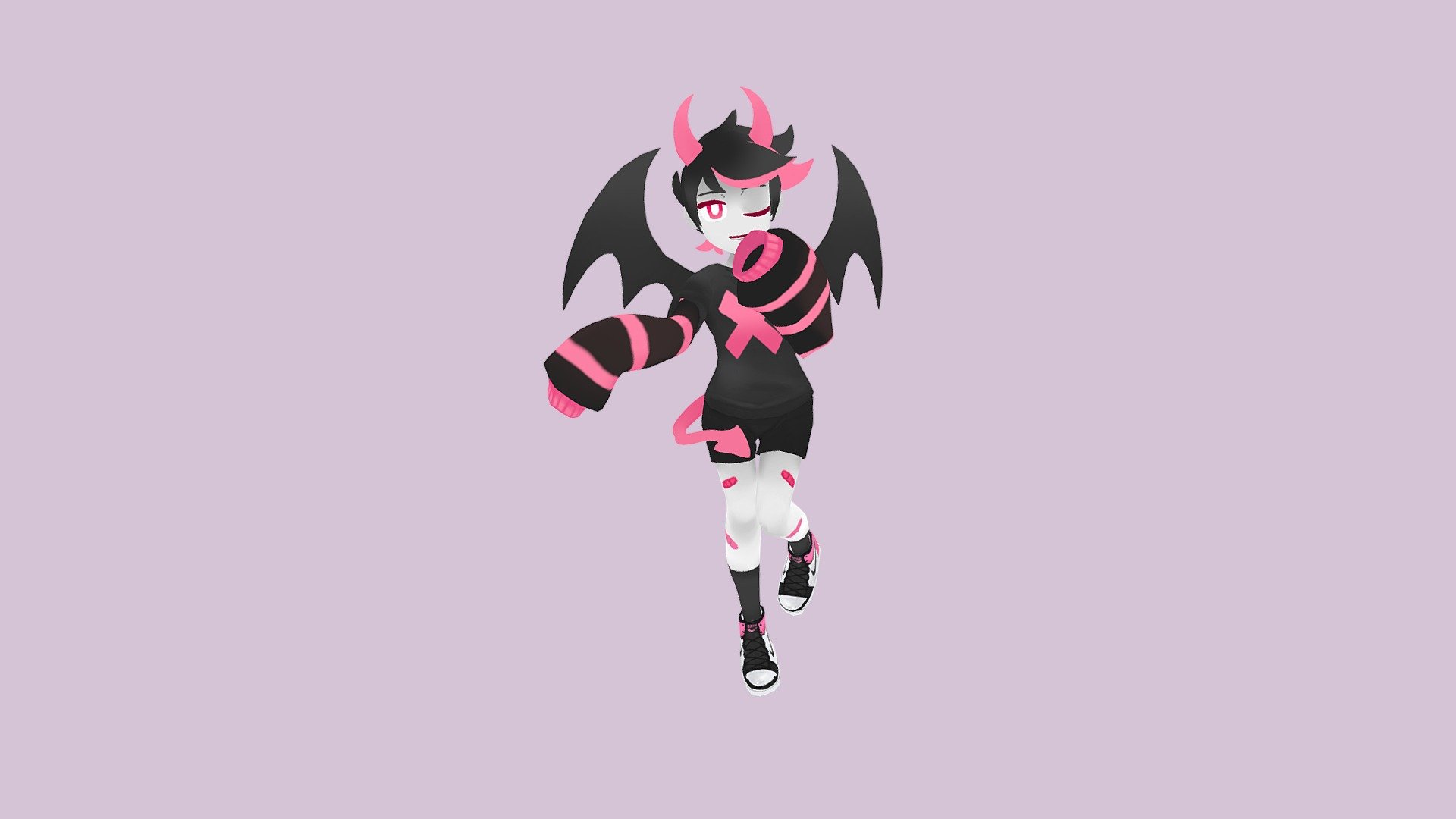 VRChat/Vseeface Commission :) Very nice to work with - Andou - Demon Boy - 3D model by Carly.Simmons 3d model
