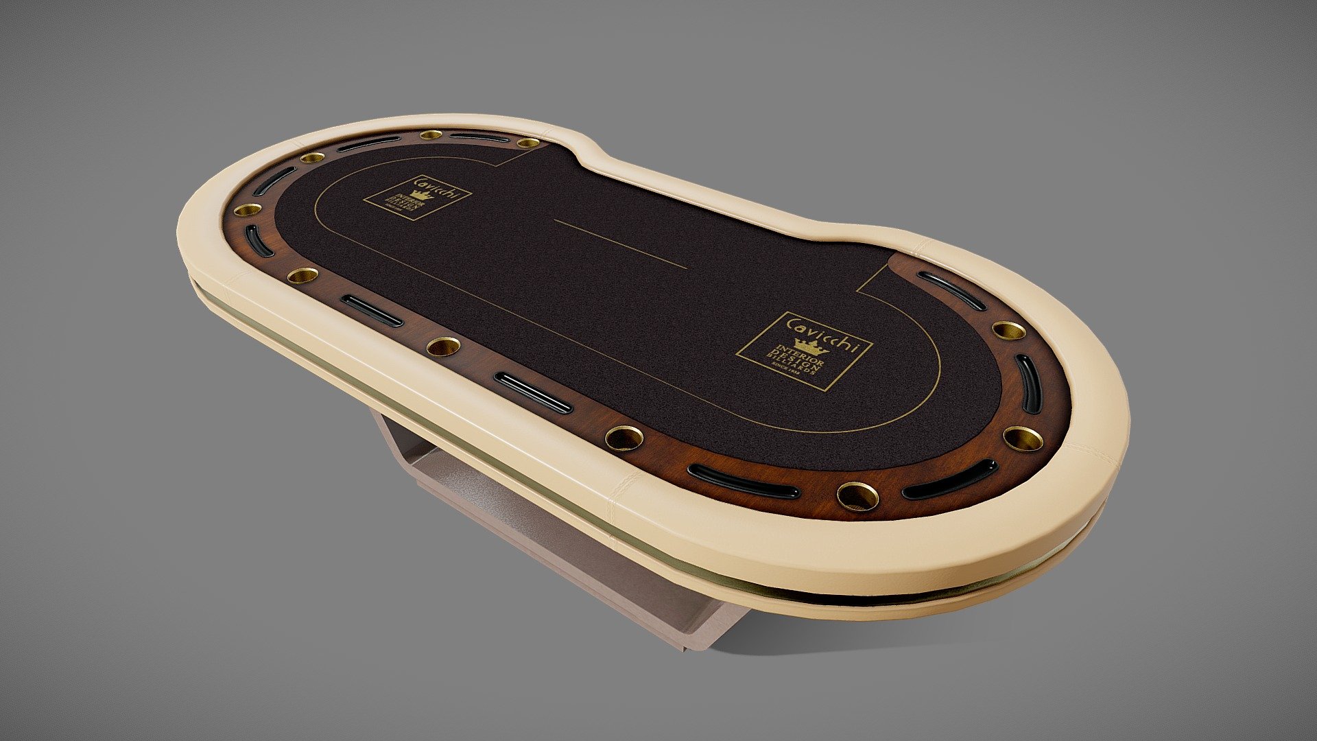 The final table, where every single person want to win it all 3d model