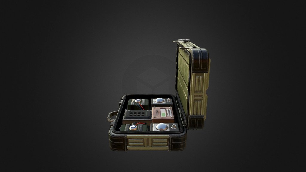 Suitcase bomb 3d model - Suitcase bomb - 3D model by ms (@miroslavsimic) 3d model