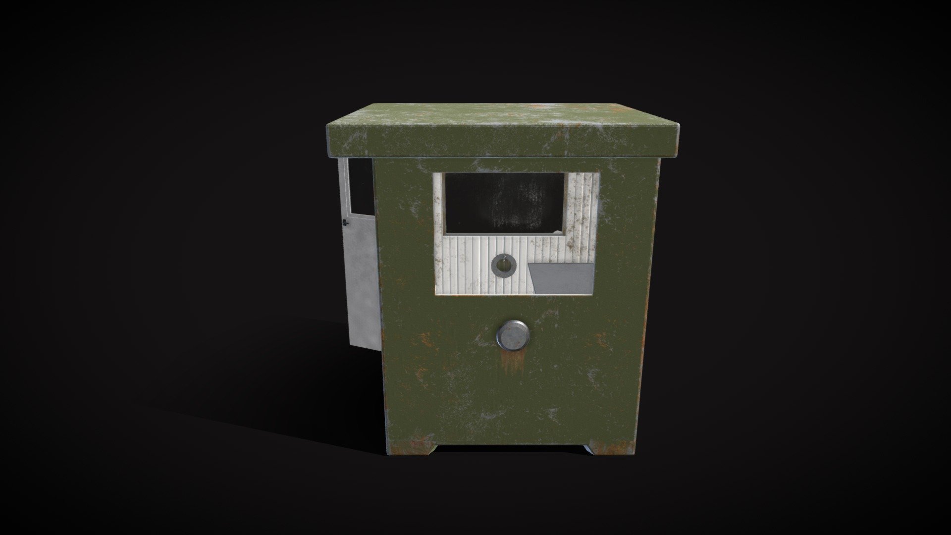 A small military gatehouse, used for checkpoint or park control.

Used in unreal engine &ldquo;small military camp pack