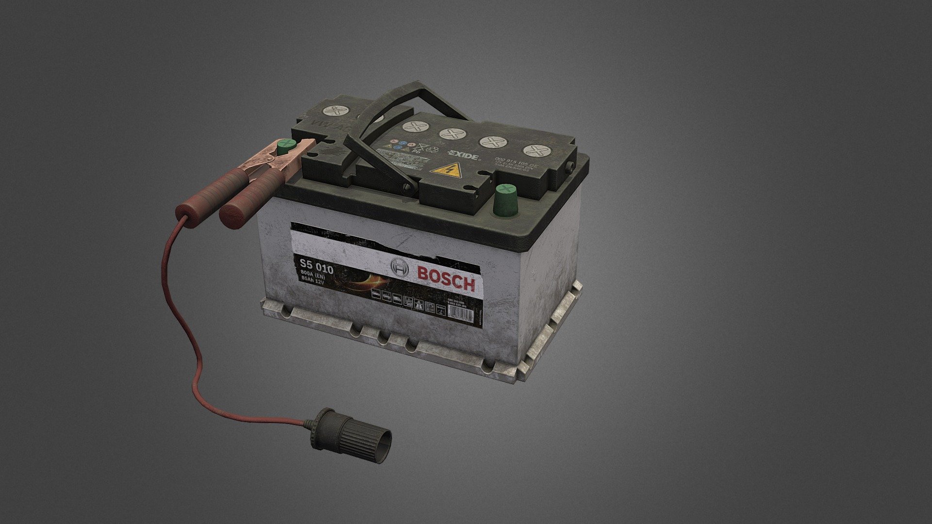 Car Battery - 3D model by Advisor 3d model