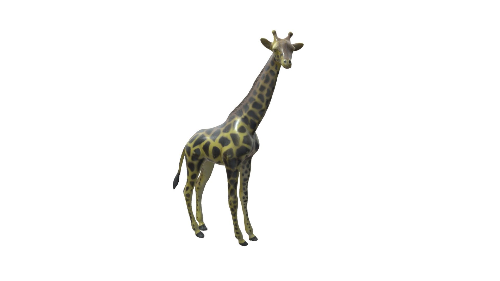A toy giraffe made using photogrammetry (Reality Capture) and cleaned up with Zbrush and Sketchfab 3d model