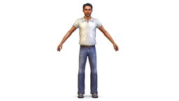 a young man in jeans and a white shirt body, office, base, shoe, white, shirt, agent, people, pants, guard, brown, buisness, young, shoes, bastard, worker, director, brother, sweater, casual, scientist, principal, personnage, manager, pumps, investigator, detective, low-poly-model, bro, caucasian, boyfriend, employee, 3dsmax, man, student, human, male, hand, person, "guy", "casualwear", "casual-wear"