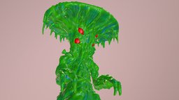 Skinner Myconid sculpt, comic, cgi, dnd, book, zbrush, monster, artofskinner