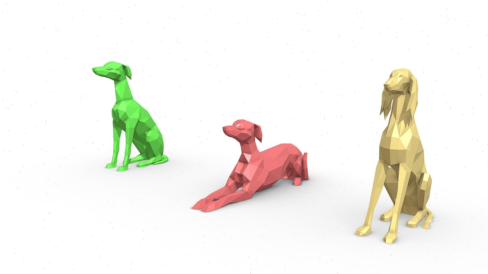 dog - 3D model by PolyArt (@ivan2020) 3d model