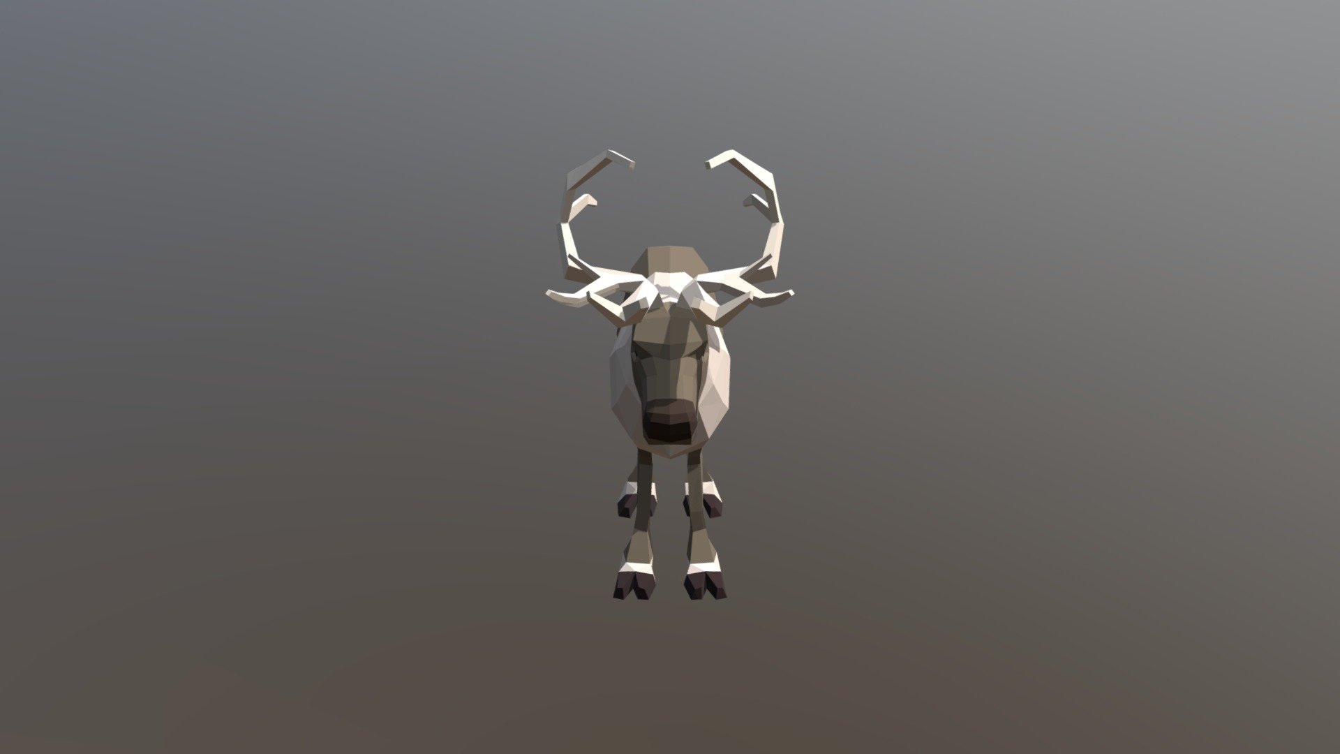 Lowpoly reindeerr model - Rein D - 3D model by KaO (@KuAoki) 3d model