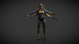 Mira up family, low-poly, human