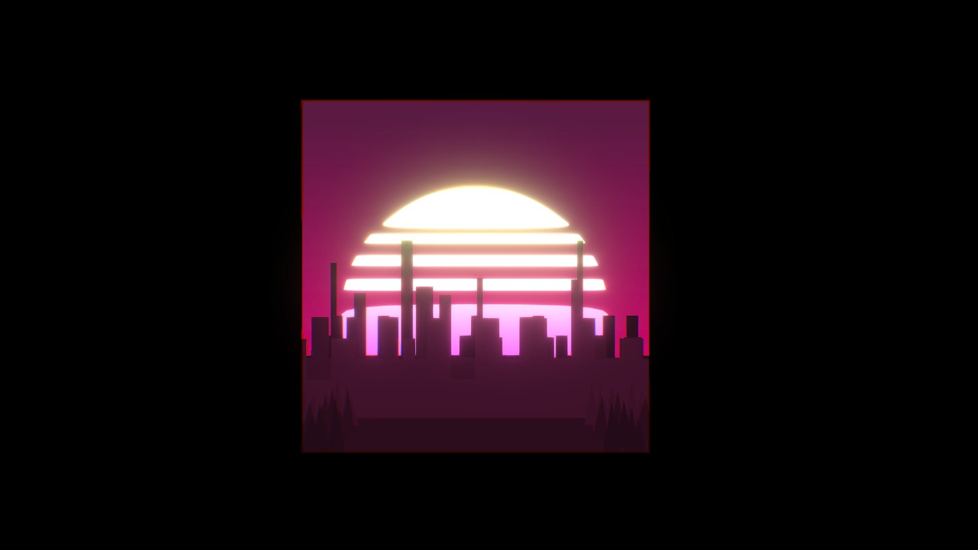 This it's just a little scenario that i made, testing some things! - Synthwave Horizon - 3D model by Hugo José (@hugojoseqd) 3d model