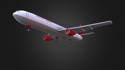 Cargo Plane transport, aircraft, cargo, lowpoly, low, poly, plane