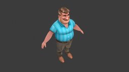 Male Character mobilegames, maya, character, handpainted, unity, texture, lowpoly