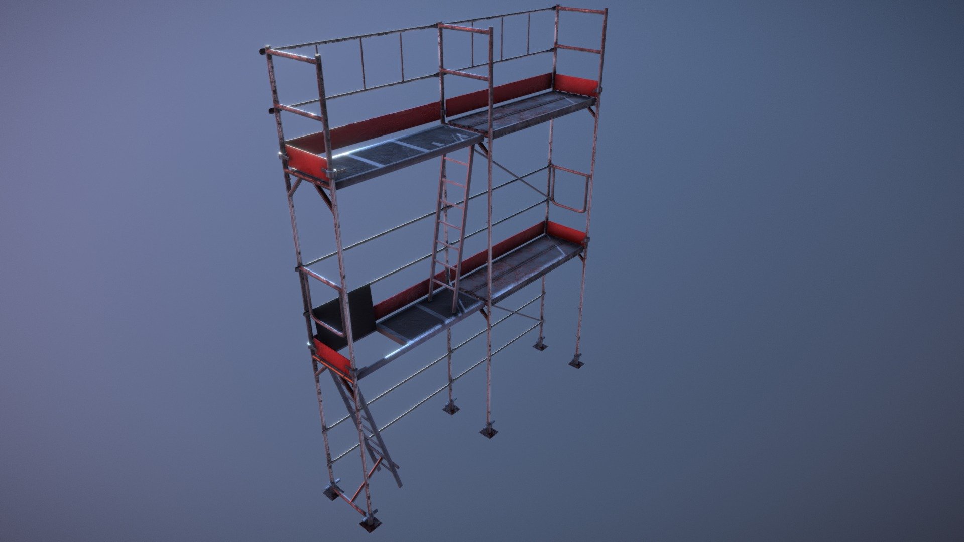 Scaffold - Andamio - 3D model by luking1995 3d model
