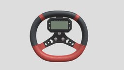 Steering Wheel KZ Karts Low Poly PBR wheel, road, speed, ready, vr, ar, steering, drivers, simulation, kart, motorsport, realistic, auto, part, motorcycles, open-wheel, asset, game, 3d, low, poly, mobile, air, racing, car, powerboats
