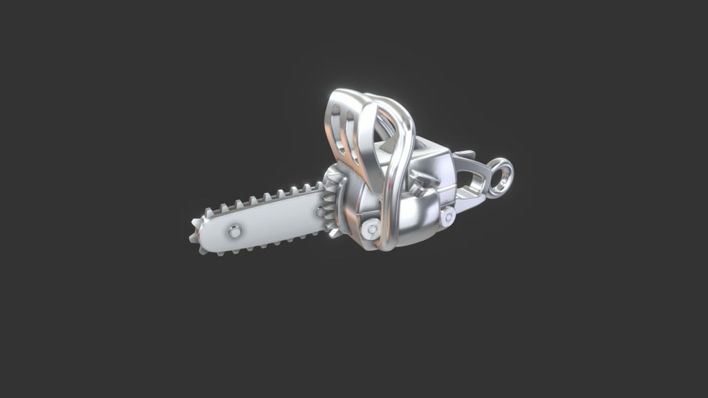 Chainsaw Pendant - 3D model by Dpocius 3d model