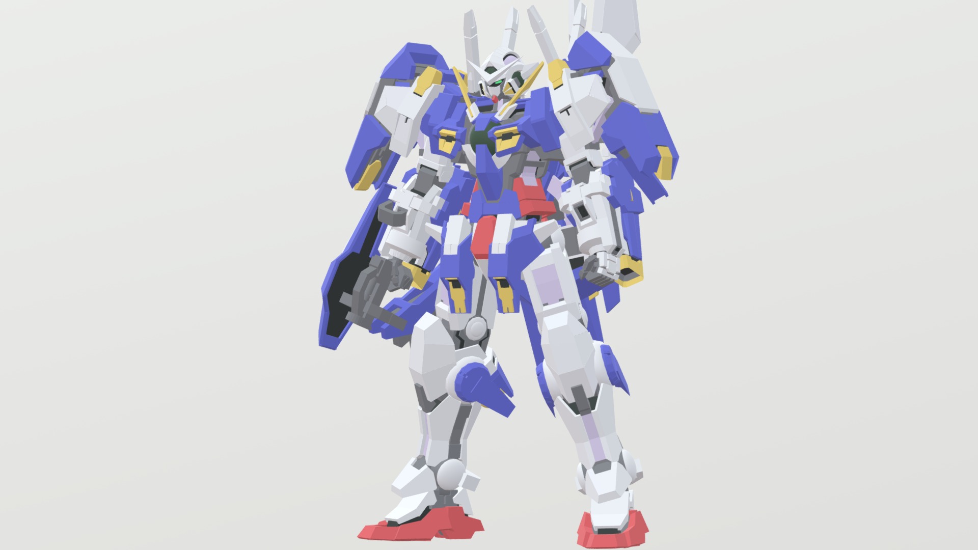 GN-001/hs-A01 GUNDAM AVALANCHE EXIA - 3D model by Audience810 3d model