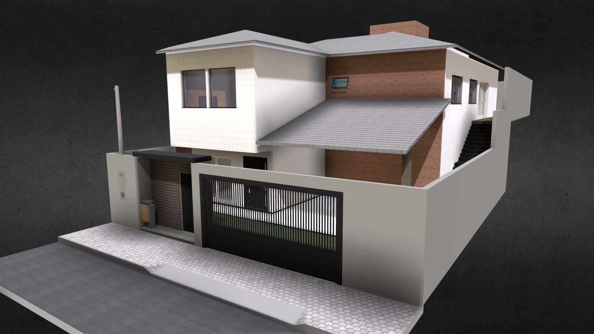 Elaboração projeto 3D residência unifamiliar
Autoria projeto - Delta Engenharia
Cidade Pouso Alegre/MG - Casa I & H Ampliação - 3D model by kw.engenhariacivil 3d model