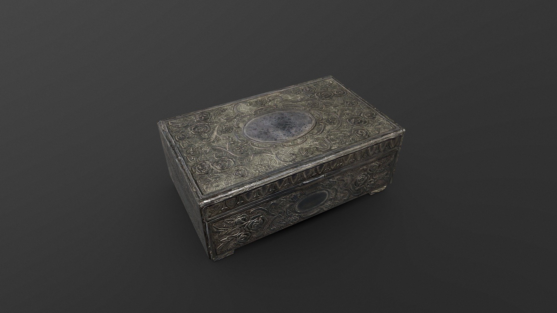 Metal Rose Jewelry or Trinket Box Low Poly

I used a rough photogrammetry scan and baked it's textures on to a low-poly object. Some parts of it came out a little rough and despite some patchwork I still feel like it's good enough to put a price on it so it's free. However, if you wish to support my work feel free to purchase one of my other models thank you! - Metal Rose Jewelry Trinket Box Low Poly - Download Free 3D model by Jordan F (@JordanF) 3d model