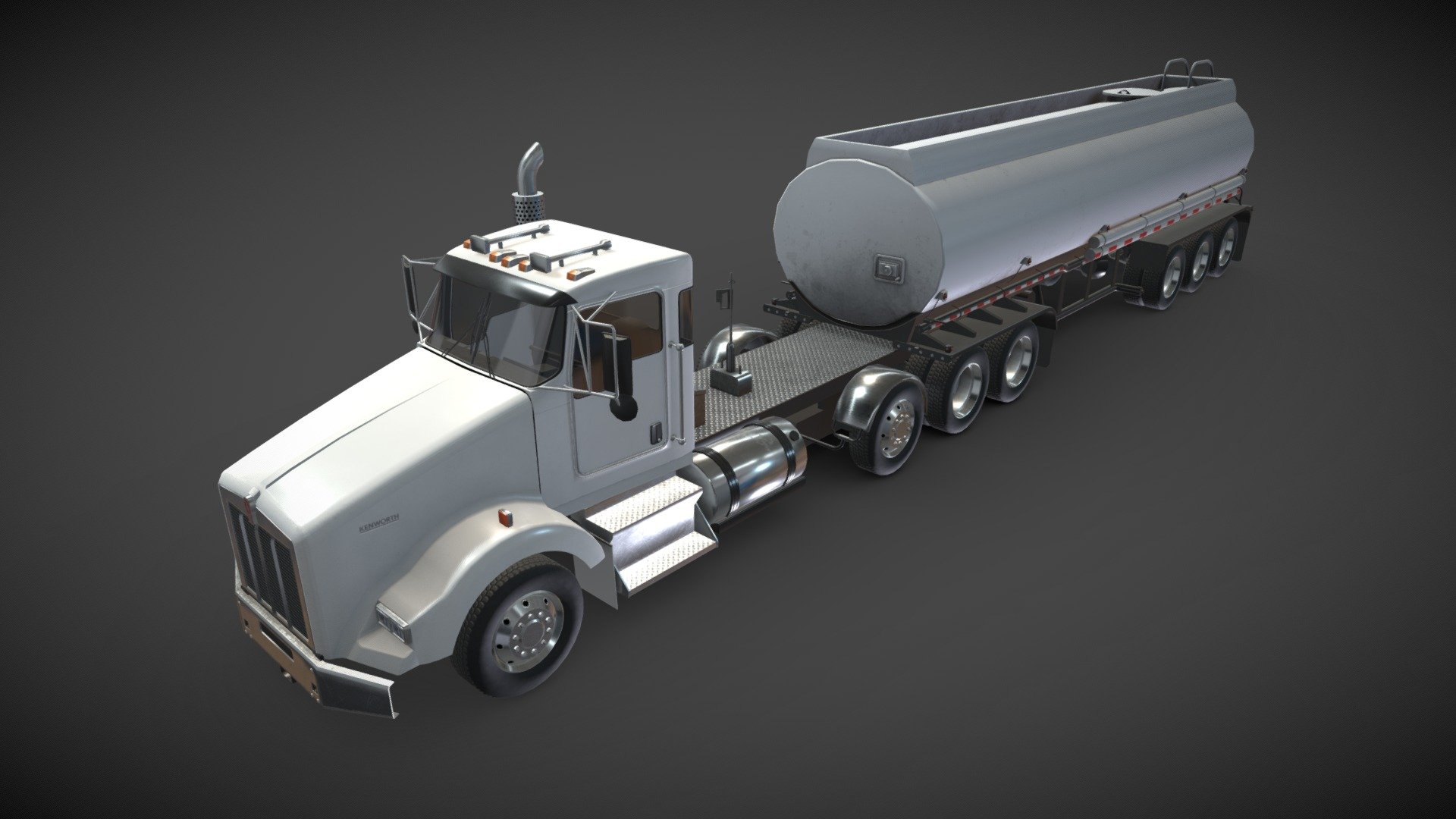Kenworth T800 Tank Trailer



File formats: 3ds Max 2015, OBJ, FBX, 3DS, Unity 2019.3



This model contains PNG textures(4096x4096):

-Base Color

-Metallness

-Roughness



-Diffuse

-Glossiness

-Specular



-Normal

-Ambient Occlusion - Kenworth T800 Tank Trailer - Buy Royalty Free 3D model by pukamakara 3d model