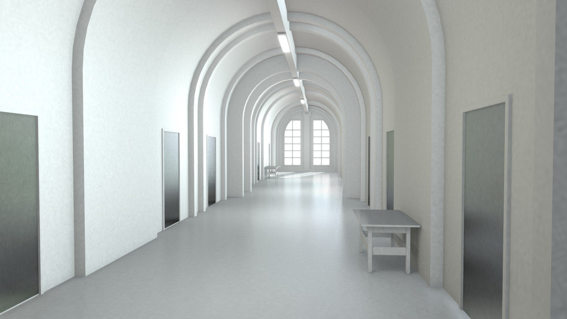 Commercial Building Hallway with Baked Lighting
Textures baked in Blender - Commercial Building Hallway - Buy Royalty Free 3D model by jimbogies 3d model