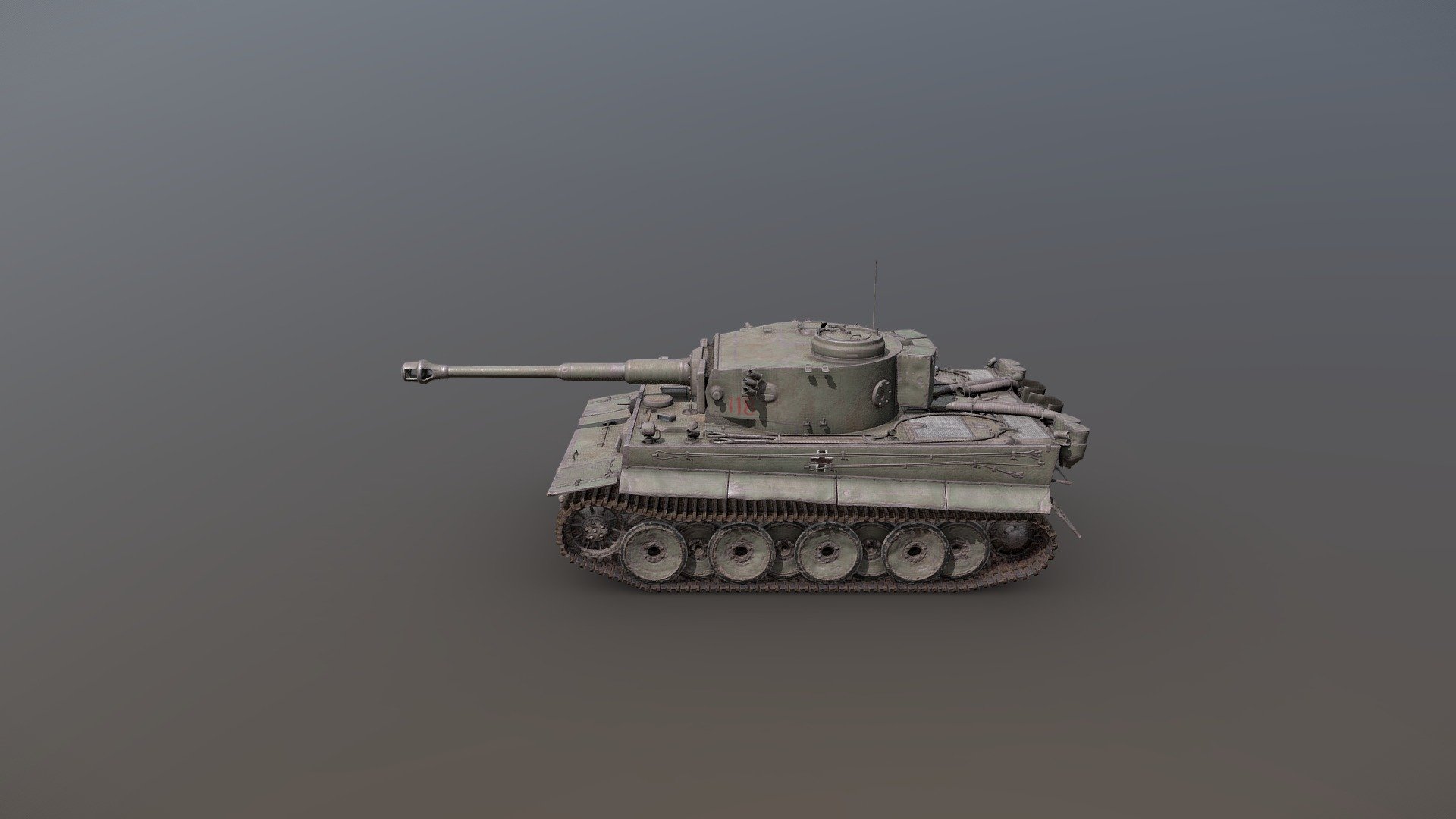 Tiger1 low - 3D model by VxSK98 3d model
