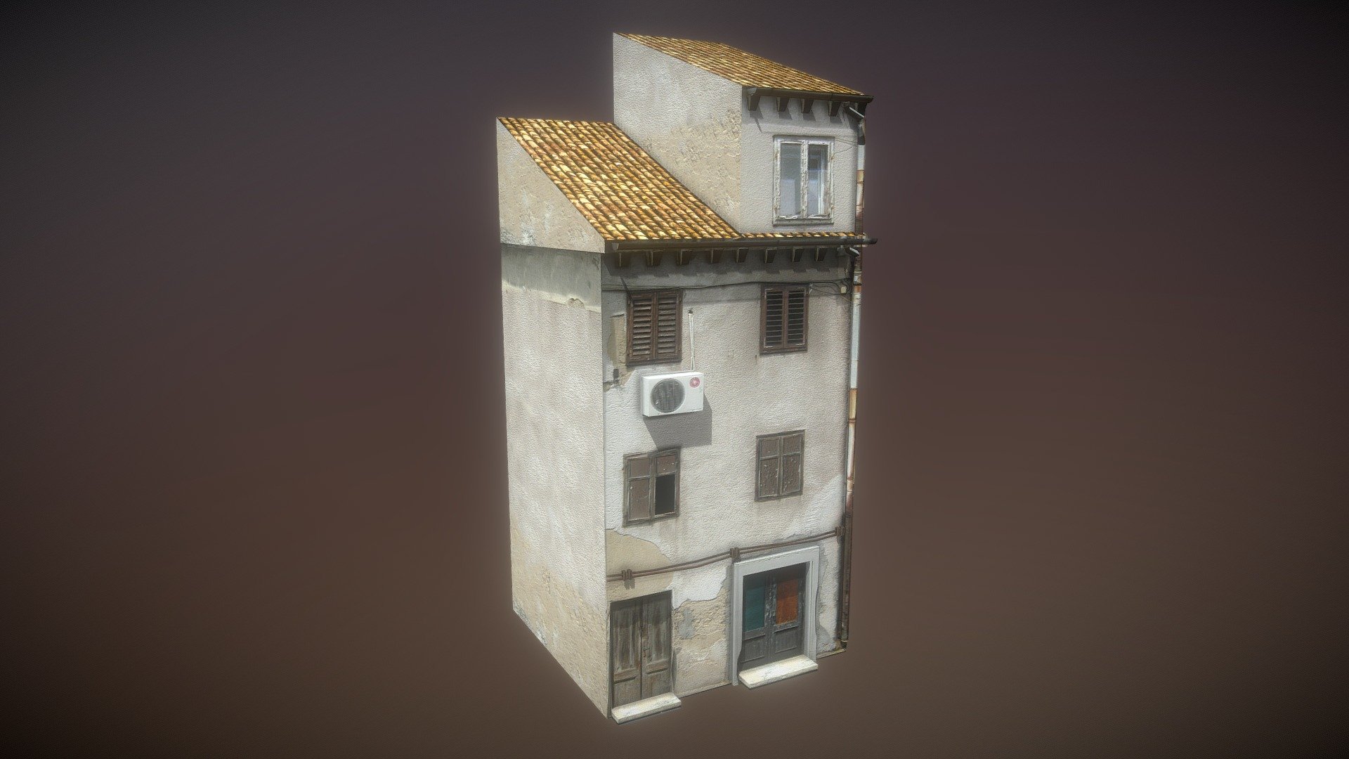 Gameready model - Old House 2 - Buy Royalty Free 3D model by Dexsoft Games (@dexsoft-games) 3d model