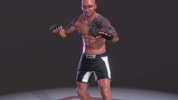 UFC Fighter fighter, mma, ufc, 3d-model, pbrtexture, 3dsmaxpublisher, zbrush, sport