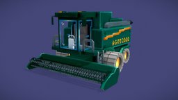 Green Combine | Low Poly | Minecraft brazil, farm, combine, blockbench, minecraft-models, pixelart3d, minecraft, lowpoly, car