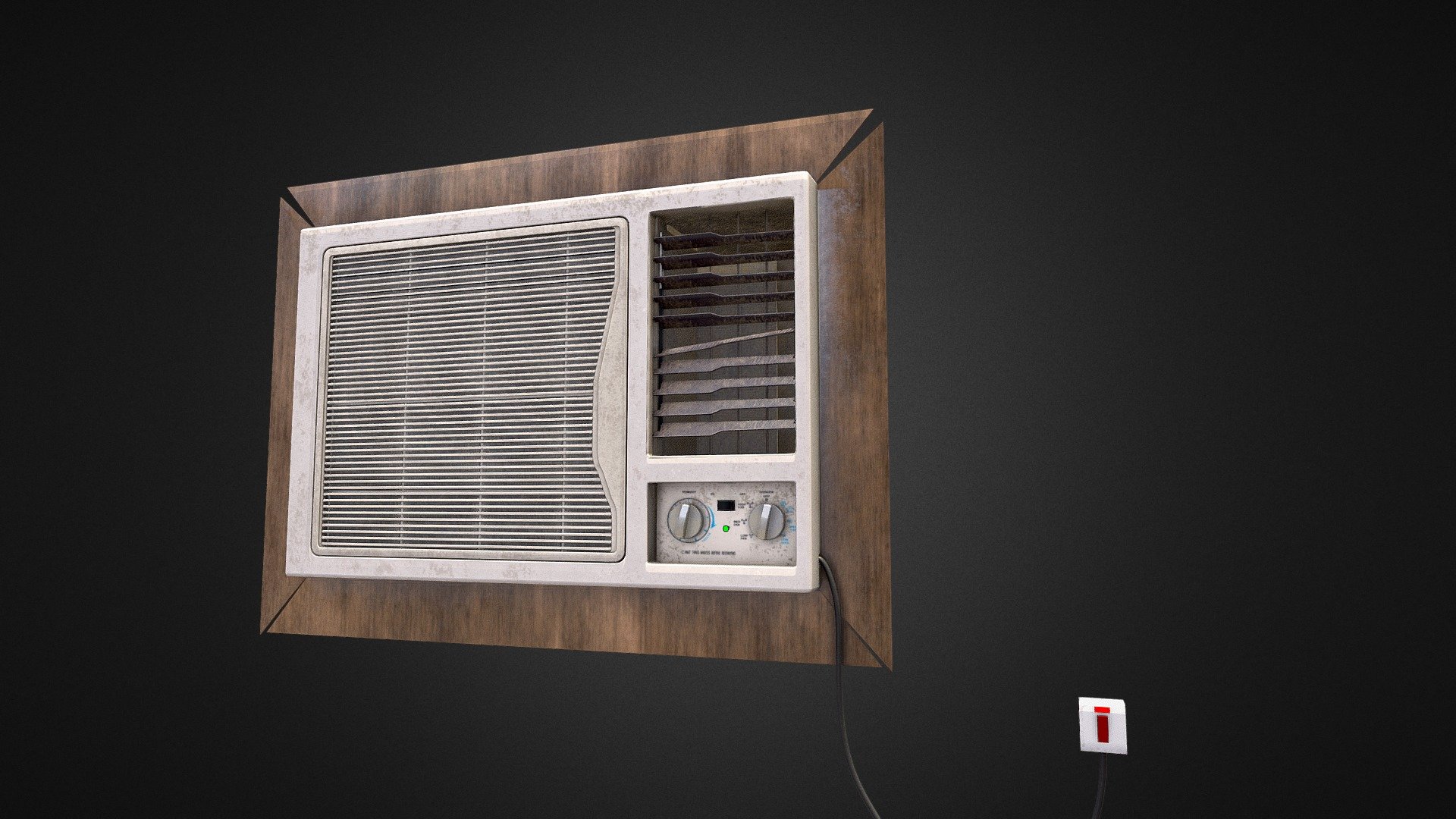 Window Air Conditioner All Parts Are Seperate 
Contain 3 Material set with 2k resolution.
 - Window Air Conditioner - Buy Royalty Free 3D model by ixMkc1 3d model
